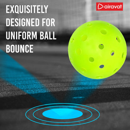 pickleball ball bounce rate neon green