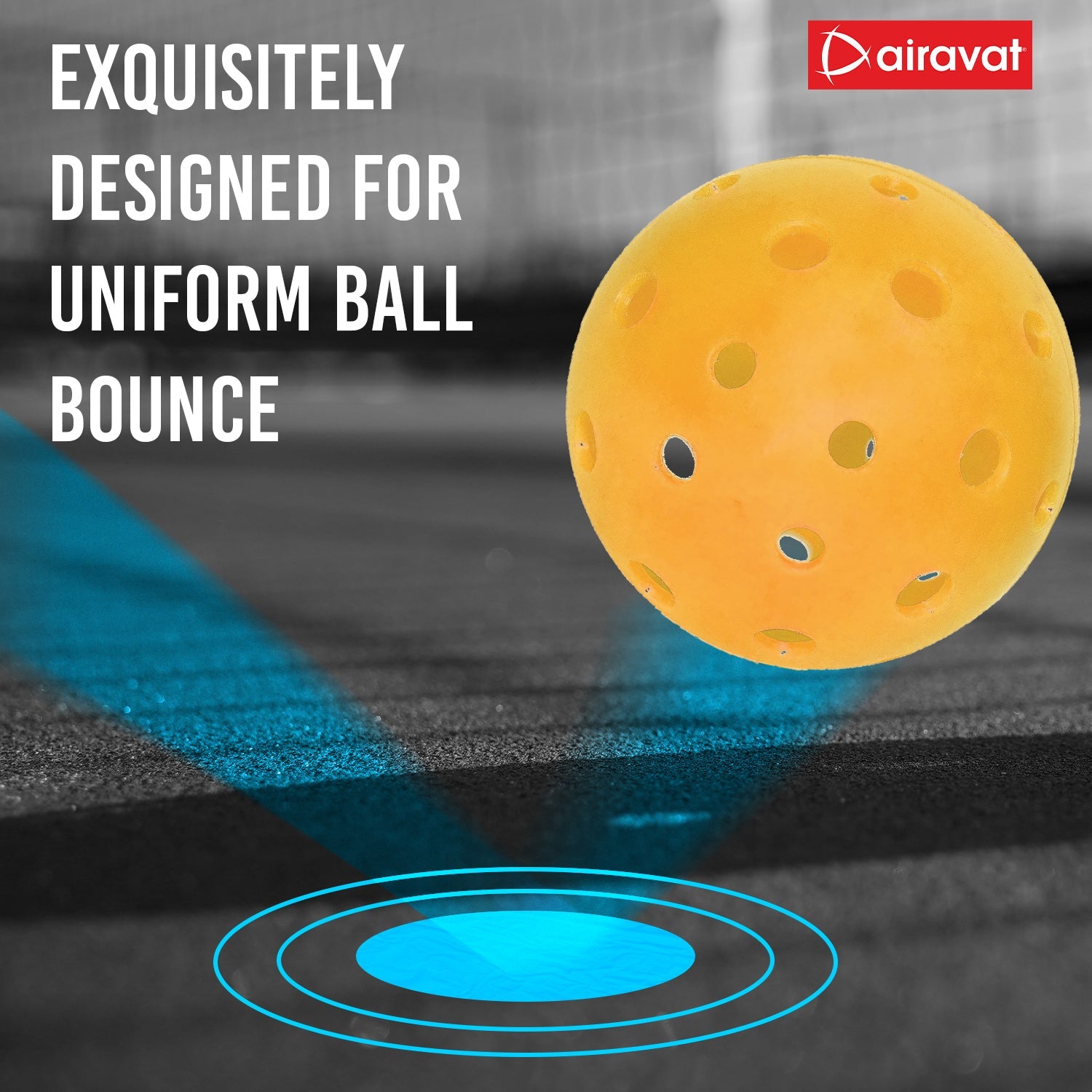 pickleball ball bounce rate orange