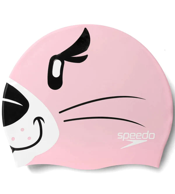 Speedo Tots Unisex Printed Character Swim Caps (Pink/ Black) - InstaSport