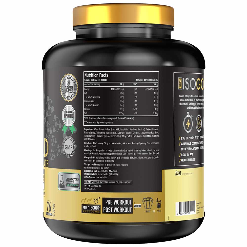 One Science Iso Gold Whey Protein - (Vanilla Swirl) - InstaSport