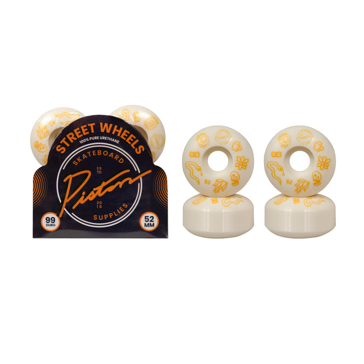 Piston Skateboard Wheels 54mm/Doodle