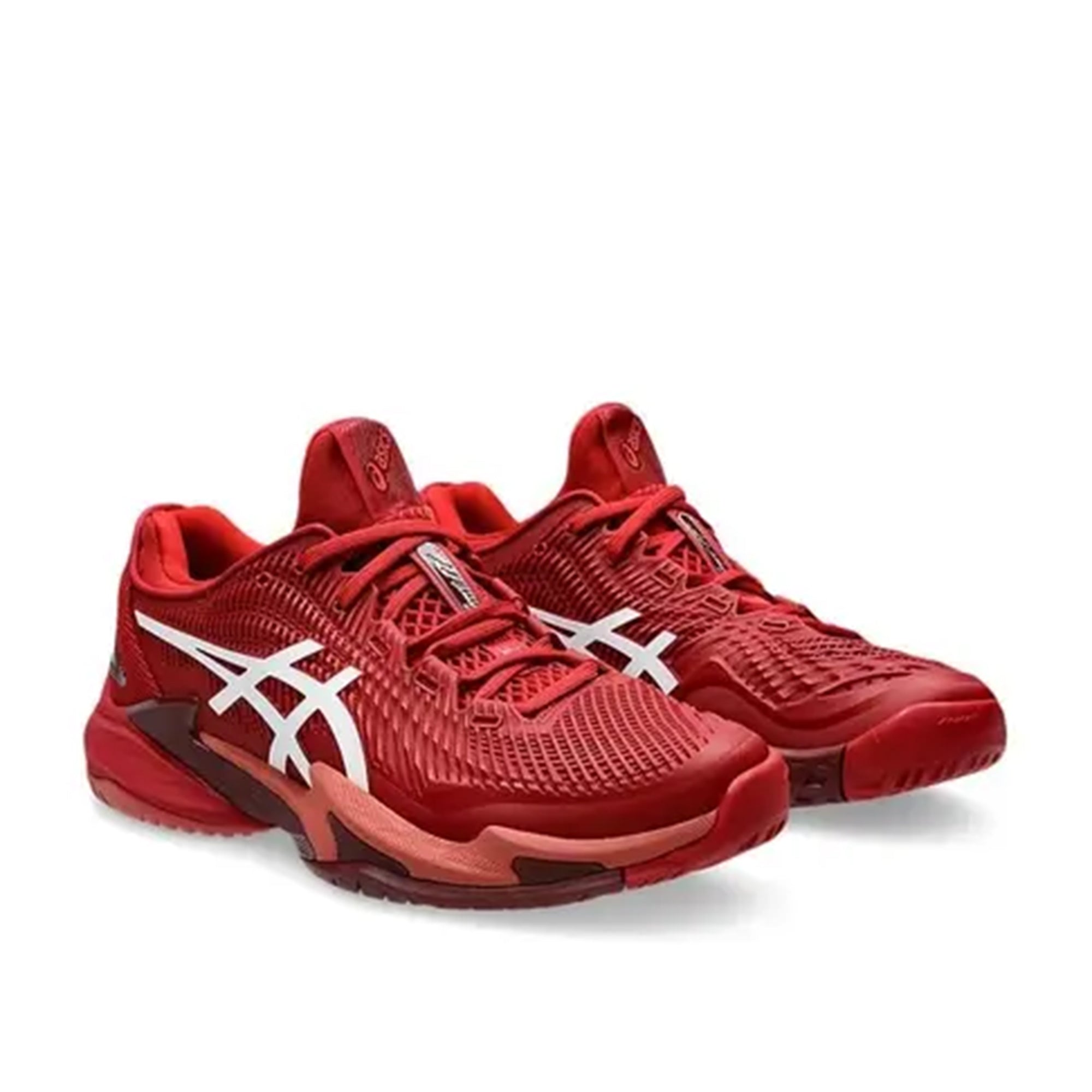 Asics Court FF3 Novak Tennis Shoes(Cranberry/ White) - InstaSport