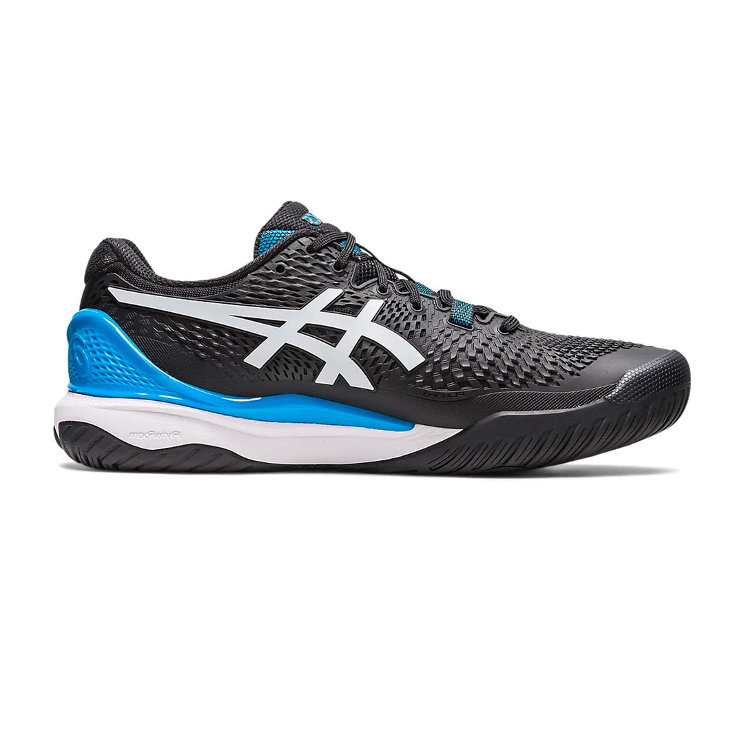 Asics Gel Resolution 9 Tennis Shoes (Black/White) - InstaSport