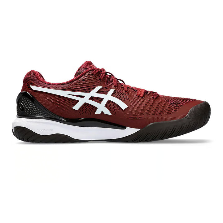 Asics Gel Resolution 9 Tennis Shoes (Antique Red/White) - InstaSport