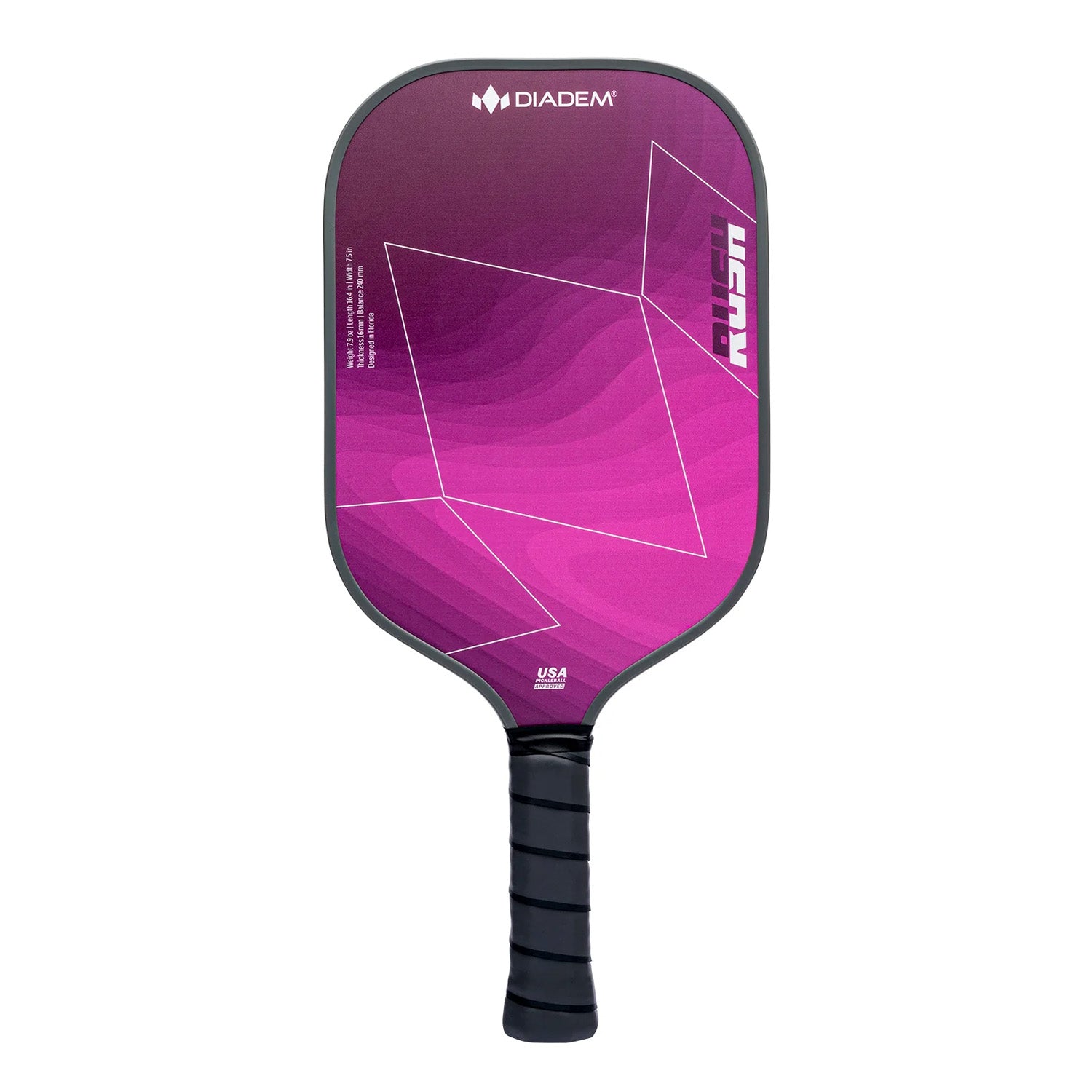 Diadem Rush Pickleball Paddle (Pink) - InstaSport