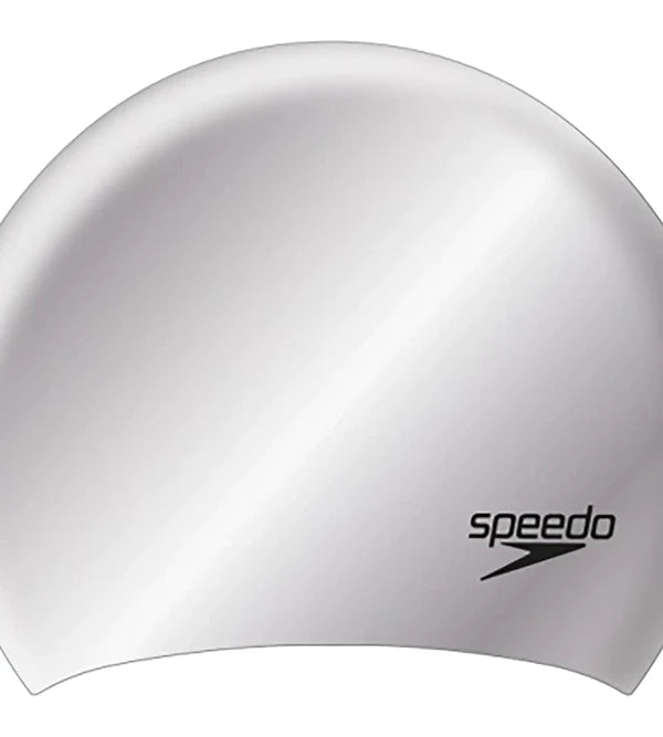 Speedo Women's Long Hair Swim Caps (Silver) - InstaSport