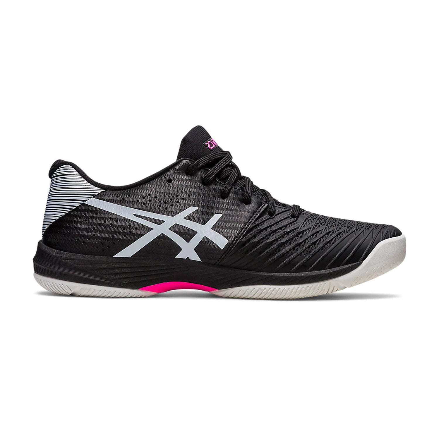 Asics Solution Swift FF Tennis Shoes (Black/Hot Pink) - InstaSport