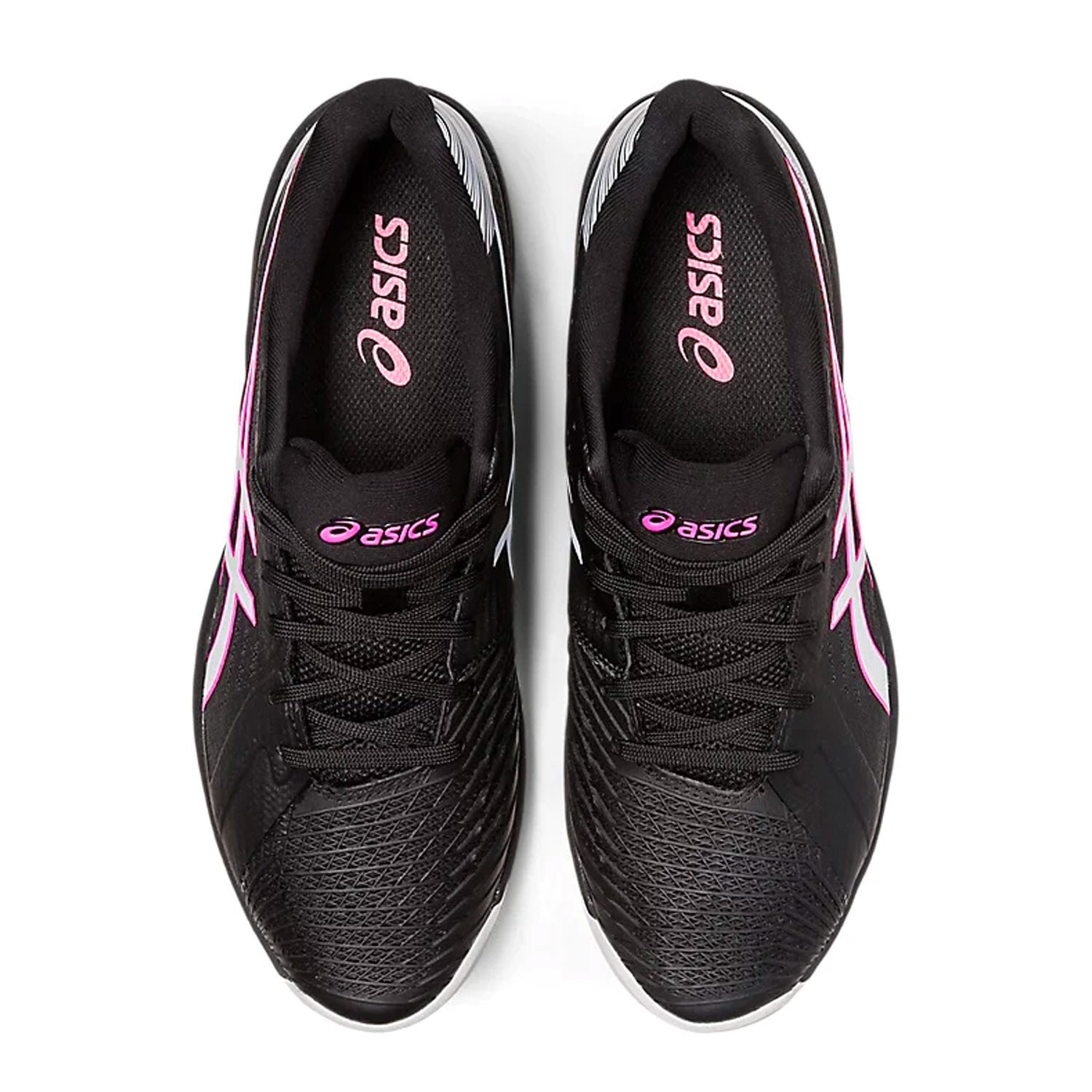 Asics Solution Swift FF Tennis Shoes (Black/Hot Pink) - InstaSport