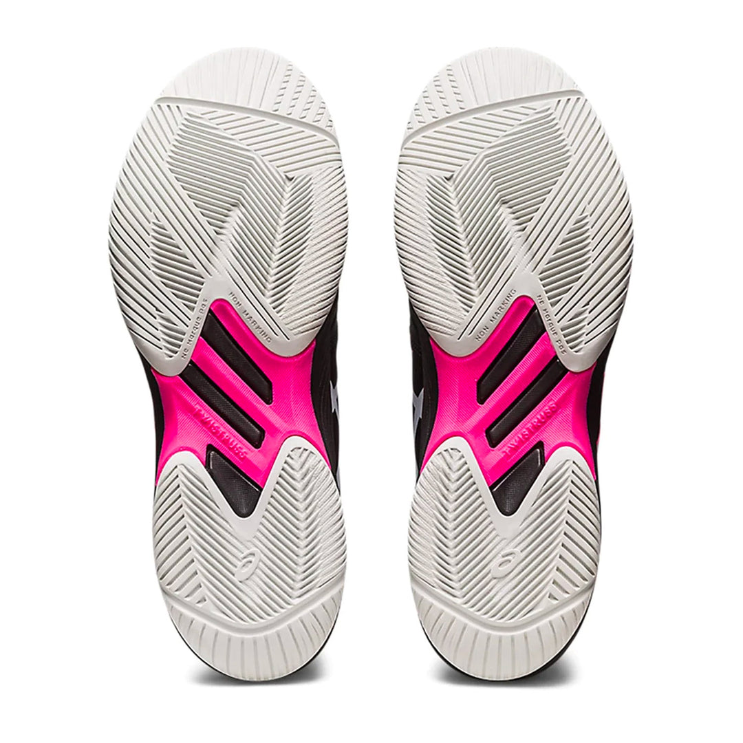 Asics Solution Swift FF Tennis Shoes (Black/Hot Pink)