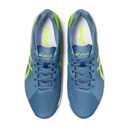 Asics Solution Swift FF Tennis Shoes (Steel Blue/Hazard Green) - InstaSport