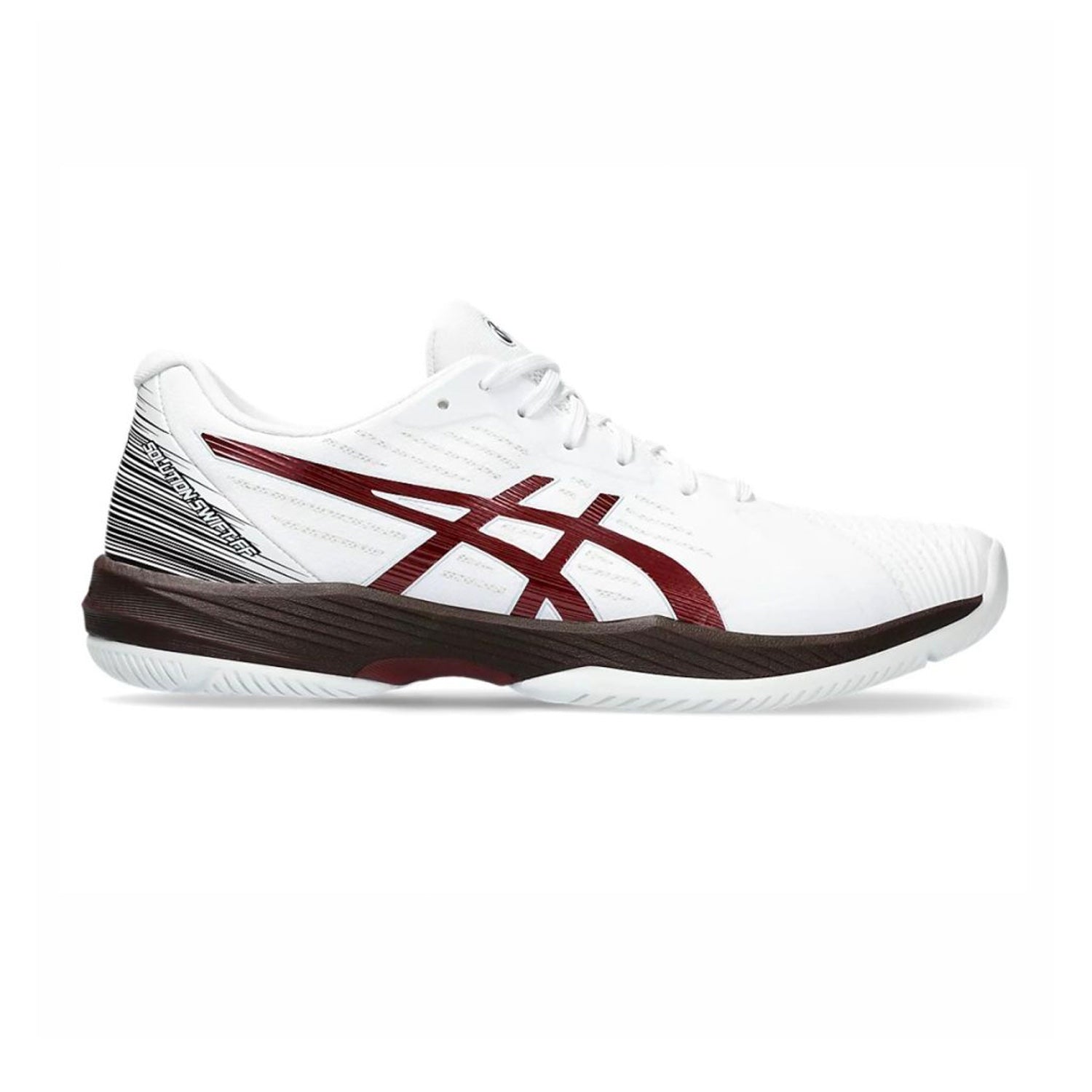 Asics Solution Swift FF Tennis Shoes (White/Antique Red) - InstaSport