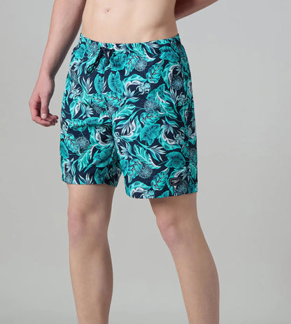 Speedo Men's 100% Polyester Essential Printed Watershorts With Side Pockets - Navy, Aquasplash & Sky - Watershorts | Speedo | InstaSport