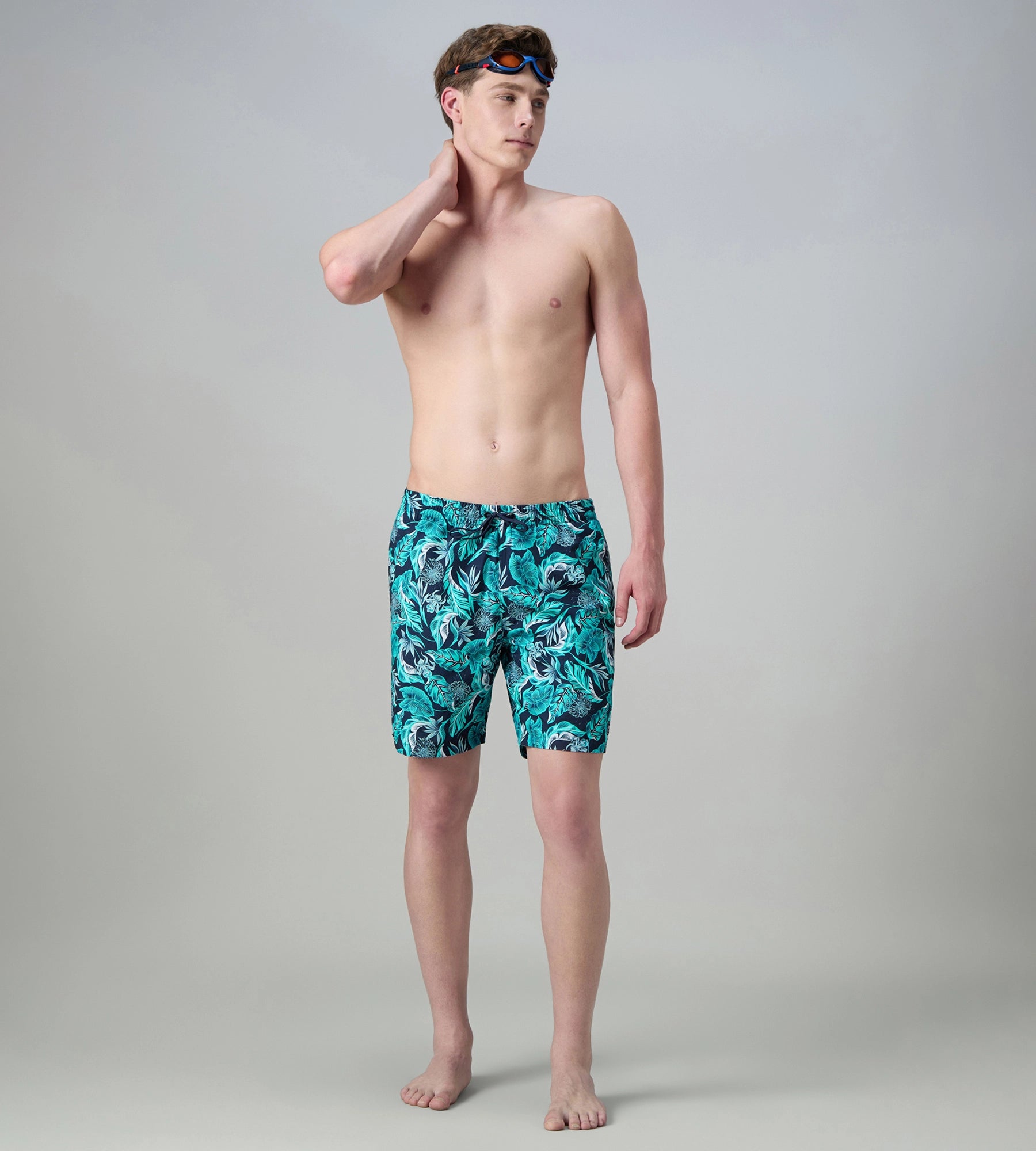 Speedo Men's 100% Polyester Essential Printed Watershorts With Side Pockets - Navy, Aquasplash & Sky - Watershorts | Speedo | InstaSport
