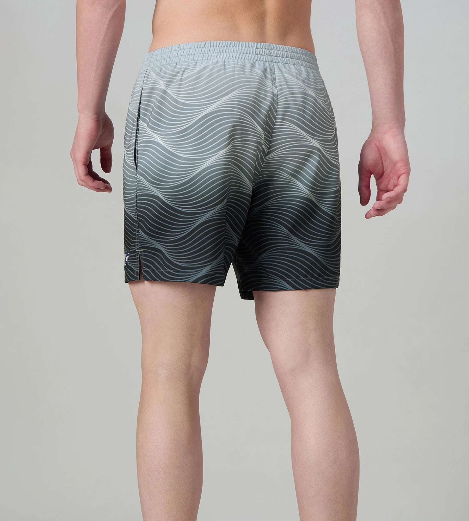 Speedo Men's 4 Way Comfort Stretch Essential Printed Watershorts With Side Pockets - Antracite & Coin Grey - Watershorts | Speedo | InstaSport