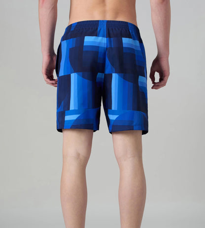 Speedo Men's 4 Way Comfort Stretch Essential Printed Watershorts With Side Pockets - Periwinkle Blue - Watershorts | Speedo | InstaSport