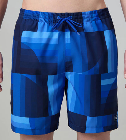 Speedo Men's 4 Way Comfort Stretch Essential Printed Watershorts With Side Pockets - Periwinkle Blue - Watershorts | Speedo | InstaSport