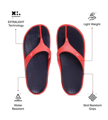 Speedo Men's Dual Colour Flip Flops - True Navy & Fed Red - Dual Colour Flip Flops | Speedo | InstaSport