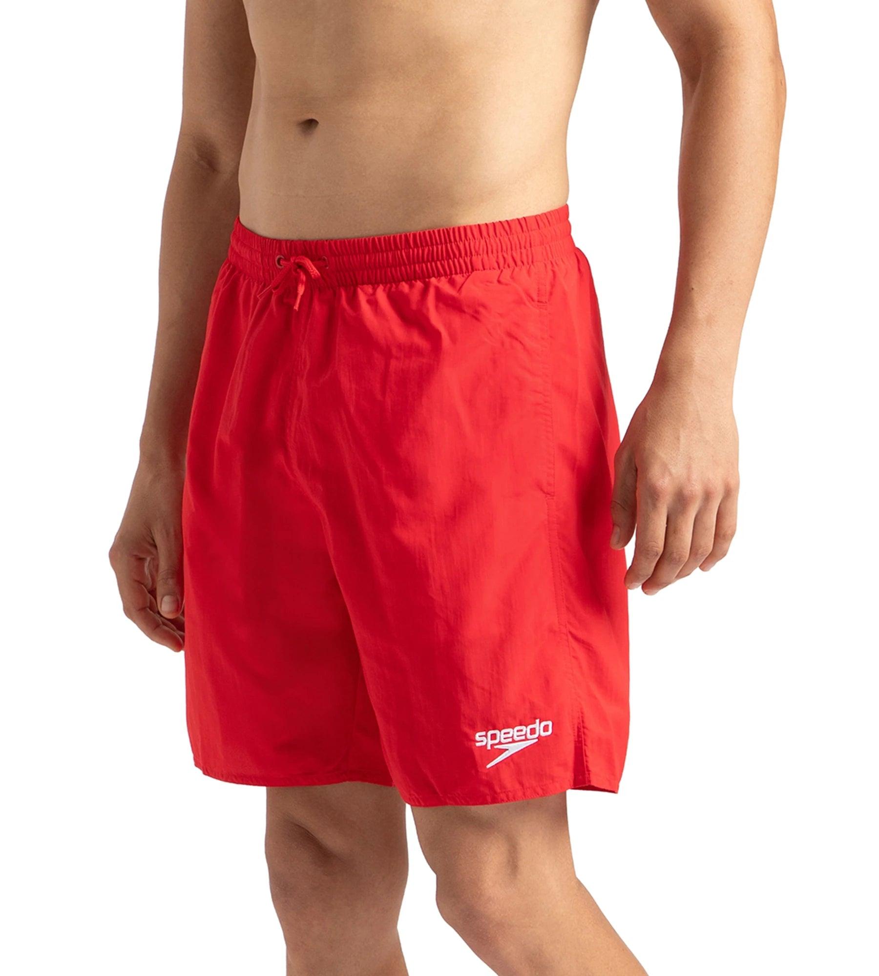 Speedo Men's Recycled Nylon Essential Watershorts - Fed Red & White - Watershorts | Speedo | InstaSport