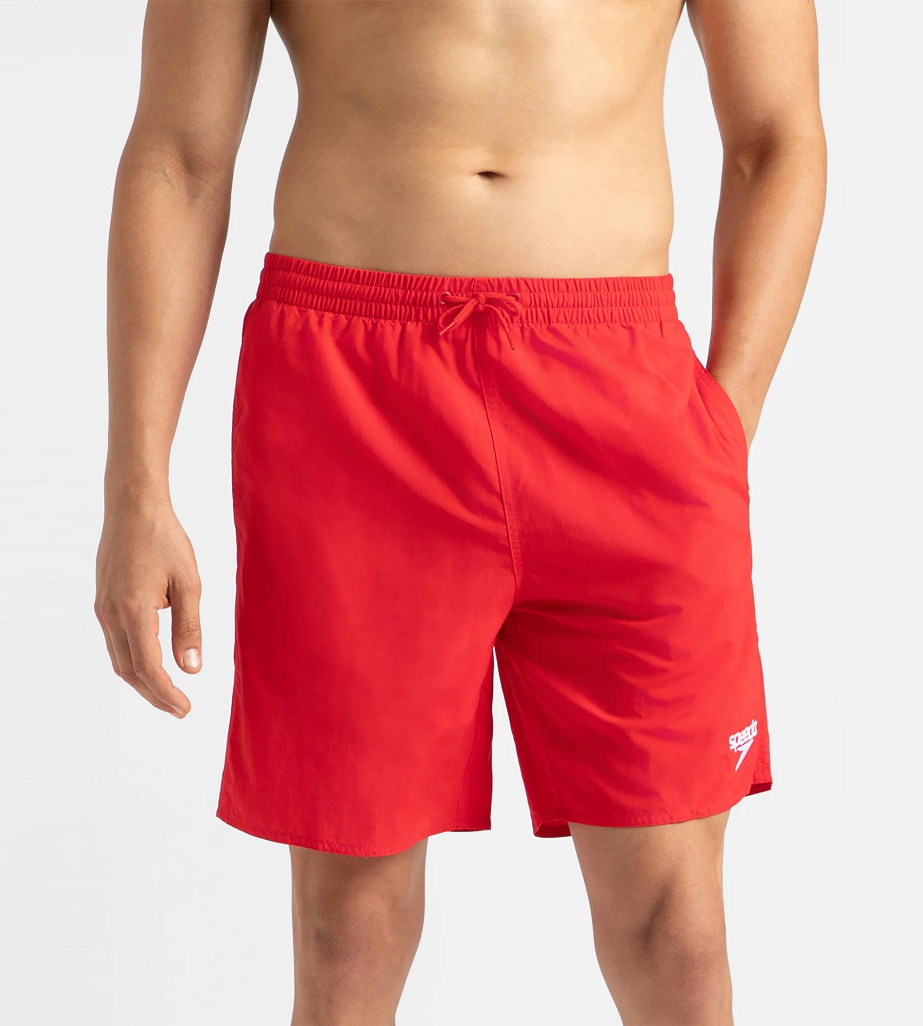 Speedo Men's Recycled Nylon Essential Watershorts - Fed Red & White | Buy Watershorts Online in India – InstaSport