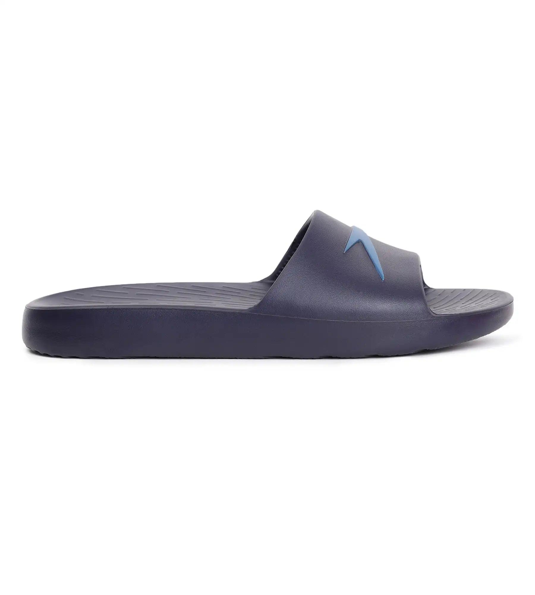 Speedo Men's Single Colour Slides - True Navy & Blue Flame - Single Colour Slides | Speedo | InstaSport