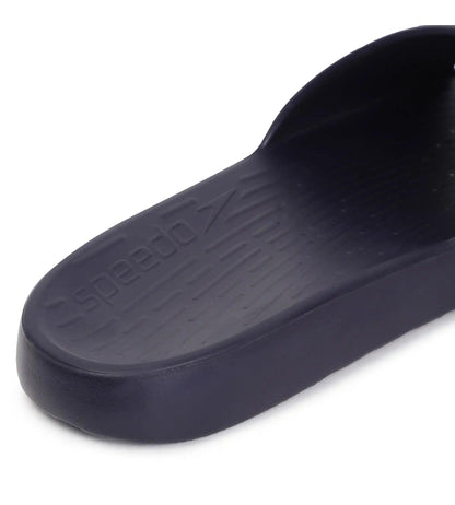 Speedo Men's Single Colour Slides - True Navy & Blue Flame - Single Colour Slides | Speedo | InstaSport