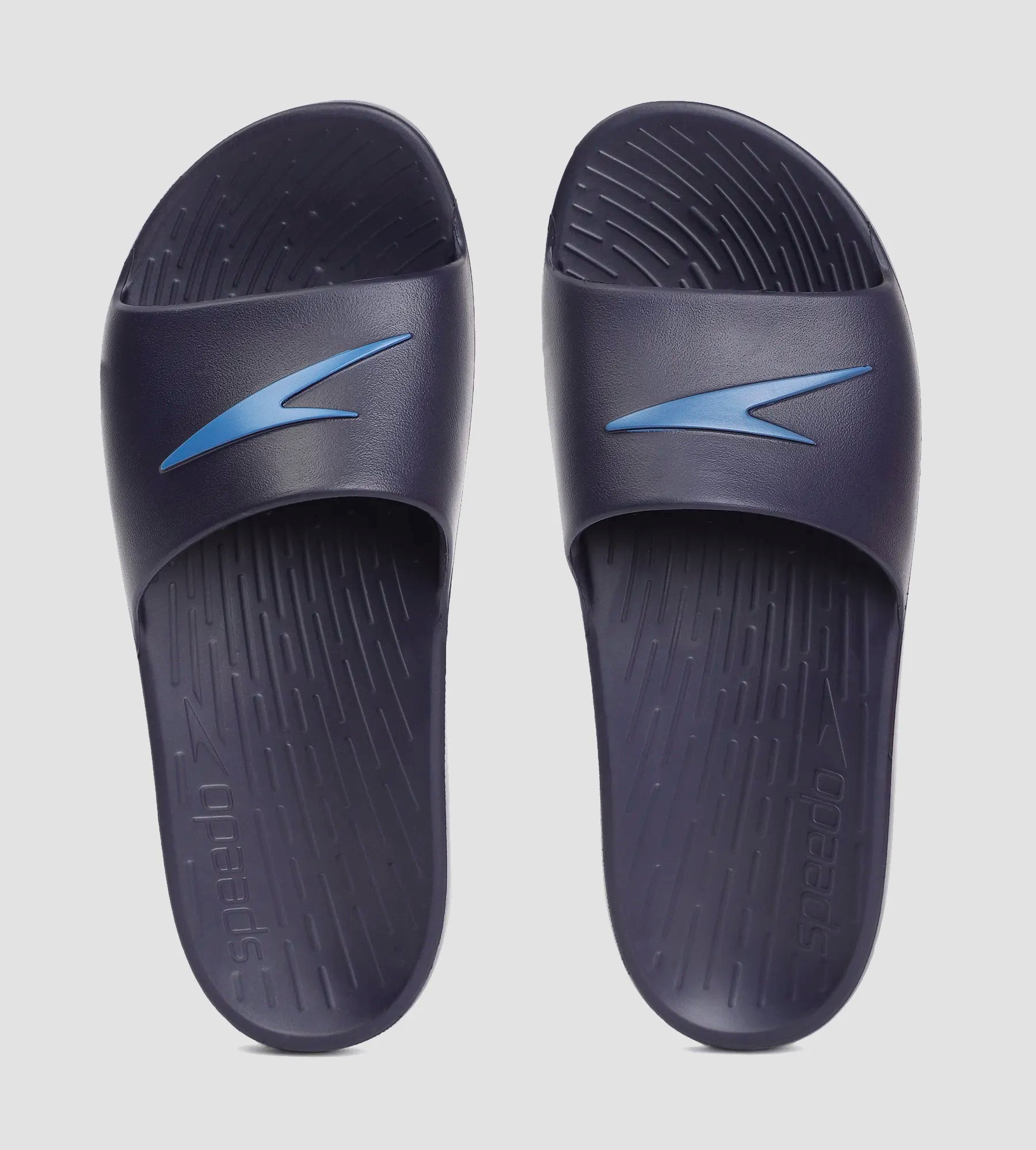 Speedo Men's Single Colour Slides - True Navy & Blue Flame | Buy Single Colour Slides Online in India – InstaSport