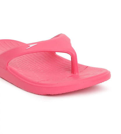 Speedo Unisex Junior's Single Colour Flip Flops For Boys and Girls - Raspberry Fill & White - Single Colour Flip Flops | Speedo | InstaSport