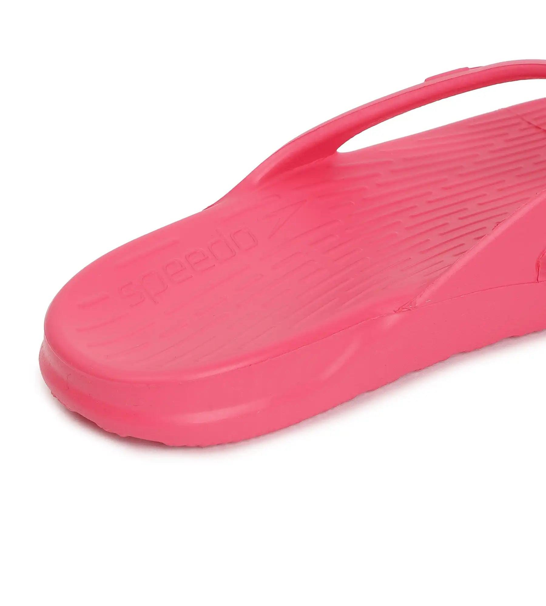 Speedo Unisex Junior's Single Colour Flip Flops For Boys and Girls - Raspberry Fill & White - Single Colour Flip Flops | Speedo | InstaSport