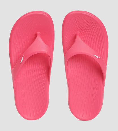 Speedo Unisex Junior's Single Colour Flip Flops For Boys and Girls - Raspberry Fill & White | Buy Single Colour Flip Flops Online in India – InstaSport