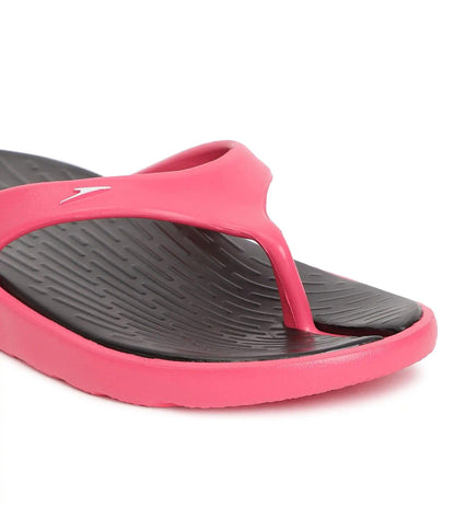 Speedo Women's Dual Colour Flip Flops - Black & Raspberry Fill - Dual Colour Flip Flops | Speedo | InstaSport