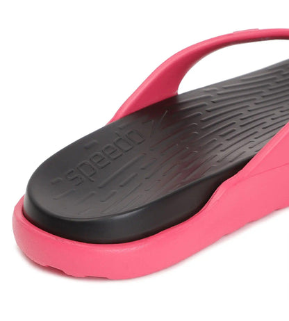 Speedo Women's Dual Colour Flip Flops - Black & Raspberry Fill - Dual Colour Flip Flops | Speedo | InstaSport