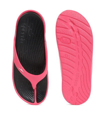 Speedo Women's Dual Colour Flip Flops - Black & Raspberry Fill - Dual Colour Flip Flops | Speedo | InstaSport