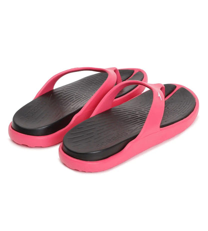 Speedo Women's Dual Colour Flip Flops - Black & Raspberry Fill - Dual Colour Flip Flops | Speedo | InstaSport