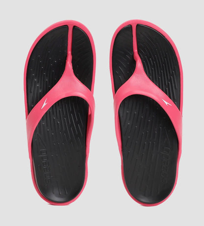 Speedo Women's Dual Colour Flip Flops - Black & Raspberry Fill | Buy Dual Colour Flip Flops Online in India – InstaSport