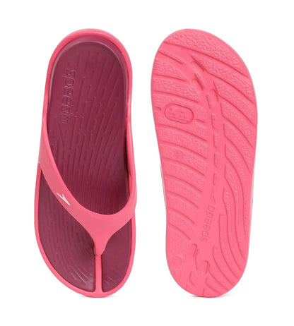 Speedo Women's Dual Colour Flip Flops - Deep Plum & Cinder Rose - Dual Colour Flip Flops | Speedo | InstaSport