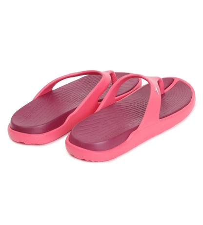 Speedo Women's Dual Colour Flip Flops - Deep Plum & Cinder Rose - Dual Colour Flip Flops | Speedo | InstaSport