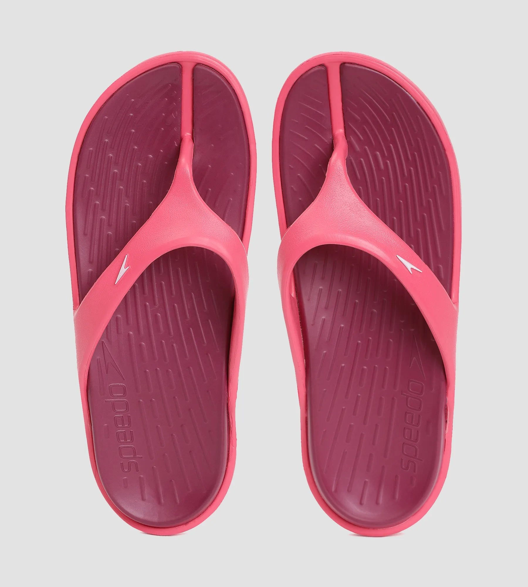 Speedo Women's Dual Colour Flip Flops - Deep Plum & Cinder Rose | Buy Dual Colour Flip Flops Online in India – InstaSport
