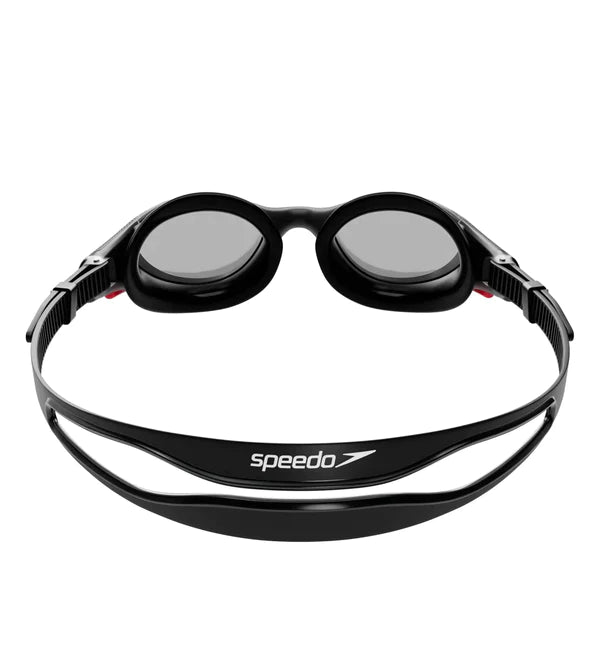 Speedo Unisex Adult Biofuse 2.0 Smoke - Lens Swim Goggles - Black & Smoke - InstaSport