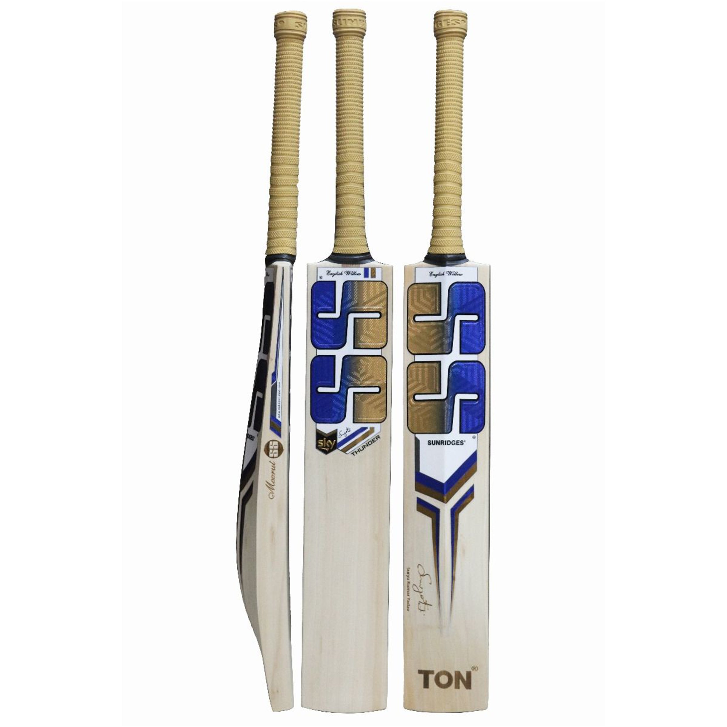 SS Sky Thunder English Willow Cricket Bat SH - InstaSport