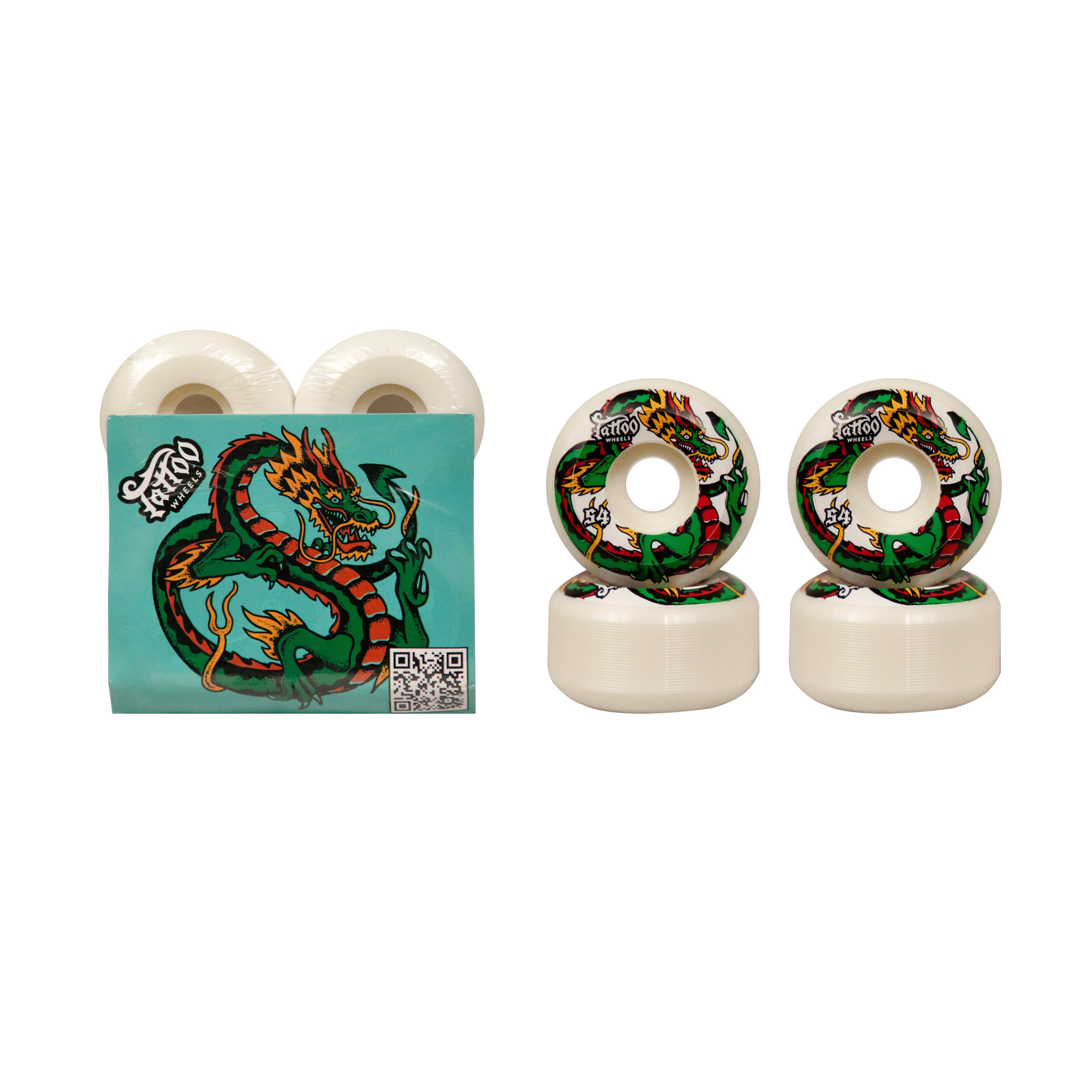 Tattoo Skateboard Wheels 54mm/ DRAGON - InstaSport